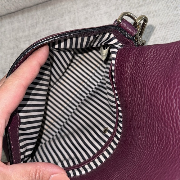 Kate Spade pebbled crossbody bag with adjustable strap-Bordeaux - Picture 6 of 8